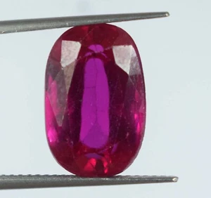 Zertifiziert Natürlich Rosa Rubellit Turmalin 9.20 Karat Ovaler Lose Edelstein - Bild 1 von 7