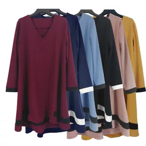 AMAVISSE UK - Abito donna elegante elegante elegante di classe scollo a V primaverile vibrazioni - Foto 1 di 9
