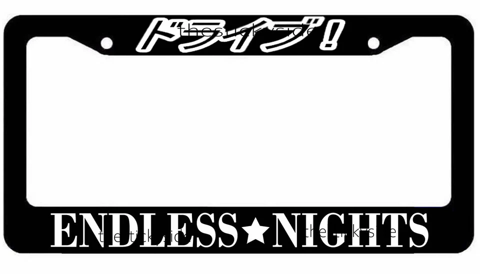 Marco de matrícula japonés Endless Nights Drive coche camión SUV JDM elige el color Foto 1 de 1