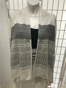 Women's New  Merona XXL True White Gray Waterfall Soft Comfort Knit Cardigan - Picture 1 of 10