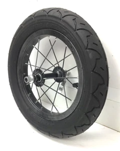 Schwinn 12" Jogging Stroller Front Wheel Black QR with Tire Interval Jogger #S2 - Picture 1 of 3