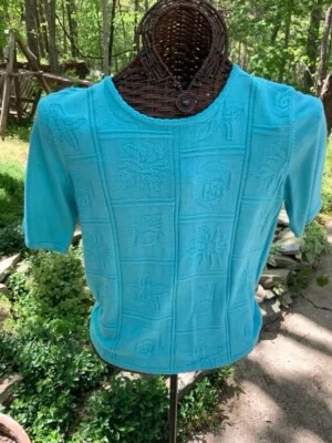  Top verde azulado vintage en excelente estado  Foto 1 de 3