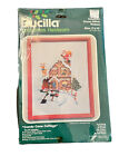 Bucilla Candy Cane Cottage Cross Stitch Kit 49016 Christmas Heirloom Kit