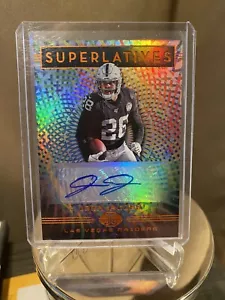 Josh Jacobs 2020 Orange Illusions Auto Card No.SU34 - Picture 1 of 2