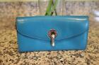 Kate Spade New York Wallet Leather Turquoise Small (Pu600
