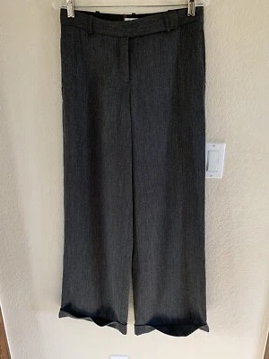 Max Studio Specialty Products Gray Herringbone Pants Size 4 NWT (List $98) - Image 1 of 4