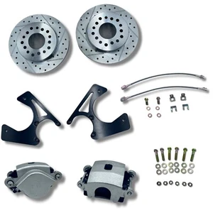 GM 10 & 12 Bolt Bolt-On Rear Disc Brake Conversion Kit, Caliper/E-Brake Options - Picture 1 of 5