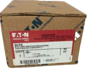 EATON GUR2 With O-RING, GASKET AND GROUND SCREW 3/4" New In Box - Picture 1 of 8