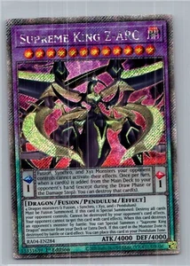 Yugioh Supreme King Z-ARC RA04-EN284 Platinum Secret Rare 1st Ed Near Mint - Picture 1 of 2