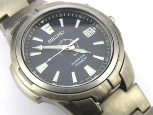 Herrenuhr Seiko Kinetic Titanium 5M62-0C10 - 100m - NEUER KONDENSATOR - Bild 1 von 10