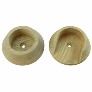 (2-Pack) Hickory PBH0423 Wood 1-3/8" Closet Rod Sockets, Pole Rod Brackets Mount - Picture 1 of 1