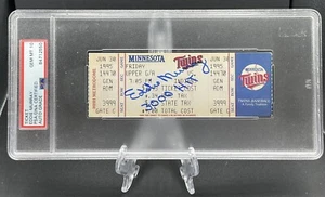 Eddie Murray Autograph Signed 6/30/1995 Ticket w/ 3000 Hit PSA 10 Auto HOF - Picture 1 of 2