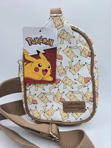 Pokemon Pikachu All Over Print Sling Shoulder Crossbody Bag - Picture 1 of 19
