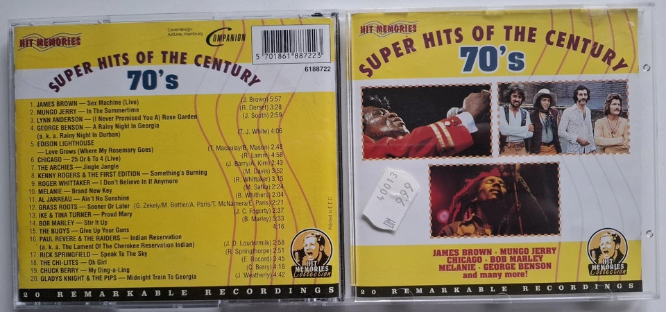 SUPER HITS OF THE CENTURY   -   70`s   -   CD   -   WIE NEU - Bild 1 von 1