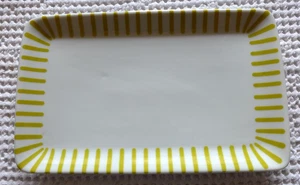 MELITTA ZÜRICH 1-22 Streifen GELB 1 rechteckige Platte 22x13,5cm TOP - Bild 1 von 2