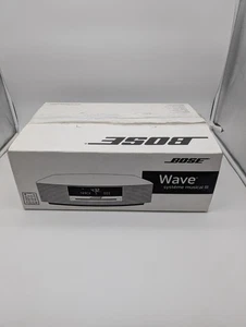 Bose Wave Music System III CD AM/FM Alarm Remote TITANIUM Silver – NEW OPEN BOX - Picture 1 of 14