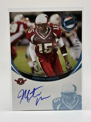 2006 Press Pass Autographs Martin Nance /50 Miami Redhawks Auto - Image 1 of 4