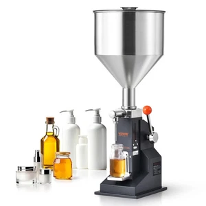 VEVOR Manual Paste Liquid Filling Machine, 5-100ml Bottle Filler, Adjustable Bot - Picture 1 of 1