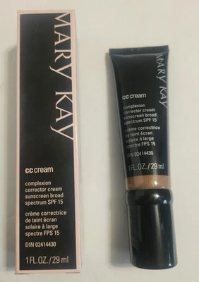 New In Box Mary Kay CC Cream Sunscreen Broad Spectrum SPF 15 Very Deep  - Image 1 of 3