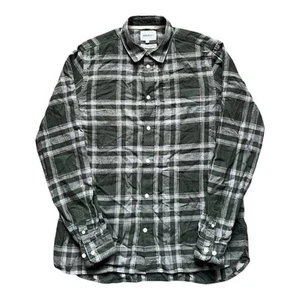 Norse Projects Herren Hans Brushed Check Hemd Gr. Medium Grün Grau - Bild 1 von 9