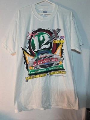 Camisa De Colección 2003 John Force Para Hombres Grande L 12X Champ NHRA Divertida Carreras de Coches Mustang Foto 1 de 4