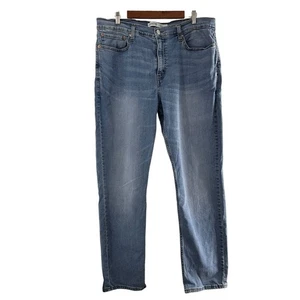 Mens Levis Signature S37 Slim Jeans Light Wash 37x31 Cotton Blend Denim Blue - Picture 1 of 11