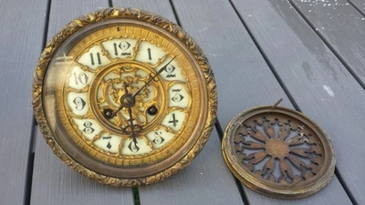 Ancien rare superbe gros mouvement de pendule AD MOUGIN à restaurer. - Photo 1/4