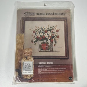 KIT CREWEL PARAGON VINTAGE 1974 SIGILLATO IMMAGINE PIPINI FRAGOLE SELVATICHE #0136 - Foto 1 di 6