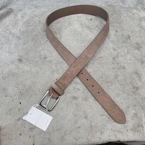 Reveur Homme Belt Mens 34 Taupe Brown Leather *NWT* - Picture 1 of 7