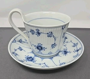 Royal Copenhagen Blue Fluted Plain Breakfast Cup And Saucer Set 1/72 #4 - Picture 1 of 15