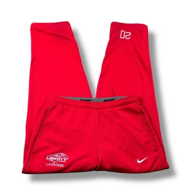 耐克 Therma-Fit Liberty University Flames 长曲棍球队发行运动裤 M 码 — 第 1/4 张图片