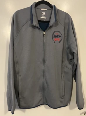Modelo UFC Promotional Fleece Jacket Fill Zip Gray Sz XL EUC - Image 1 of 4