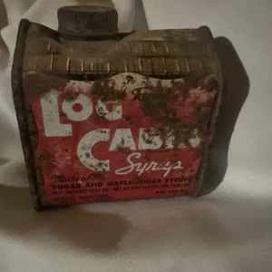 Vintage LOG CABIN SYRUP TIN General Foods 12 OZ - Picture 1 of 8