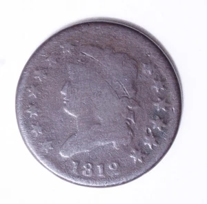 1812 Classic Head Large Cent 1c cc1 - Picture 1 of 2