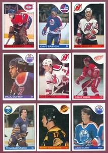 1985-86 TOPPS NHL HOCKEY CARD 1-165 + 85-86 STICKER INSERTS 1-33 SEE LIST