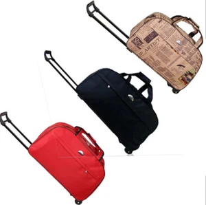 Rolling Duffle Trolley Bag Travel Tote Carry-On Luggage Wheeled Suitcase S L Siz - Picture 1 of 16
