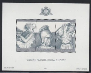 SAN MARINO Virgil "Cecini Pascua Rura Duces" MNH souvenir sheet - Picture 1 of 1