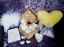Angel Baby Loss Personalised Keepsake Heart Shaped Memory Treasure Box Set
