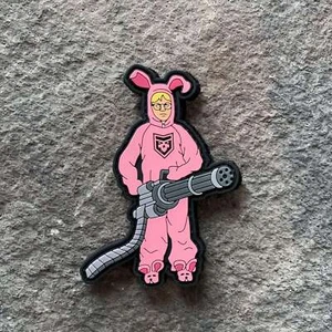 Christmas Story Ralphie with a M134 Minigun PVC Patch - Picture 1 of 1