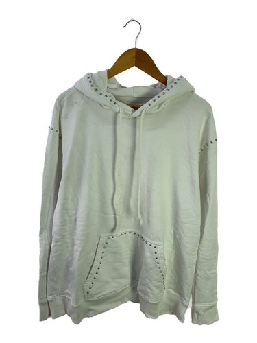 Felpa con cappuccio Maison Margiela M cotone bianco S6GU0075 Sudads danneggiata usata