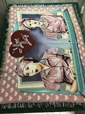 I Love Lucy Chocolates Candy Factory Ethel Throw Blanket 45 x 60 Fringe