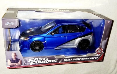 JADA FAST & FURIOUS 1/24 SCALE BRIAN'S SUBARU IMPREZA WRX STI VHTF DIECAST CAR - Image 1 of 3