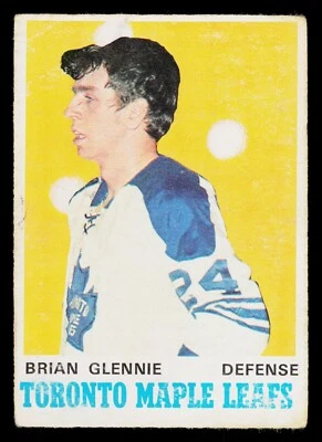 1970-71 O-Pee-Chee Hockey Card #216 Brian Glennie - Image 1 of 2