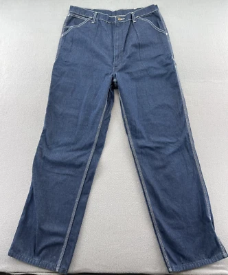 Pantalones de mezclilla de colección Roebucks para hombre talla 38x34 lavado oscuro calce relajado Foto 1 de 4