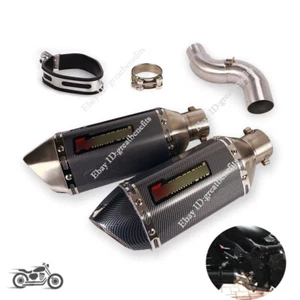 Slip On For Honda CTX 700 Mid Exhaust Link Pipe Muffler Escape DB Killer 51mm - Picture 1 of 11
