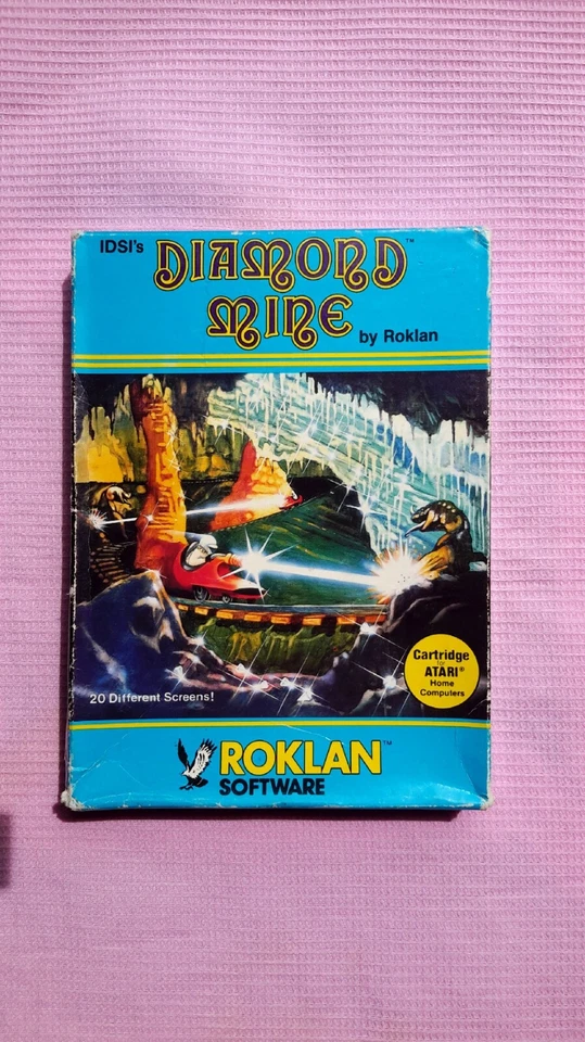 Diamond Mine () Factory ROKLAN 1983 Atari 400 800 1200 Ultra Rare