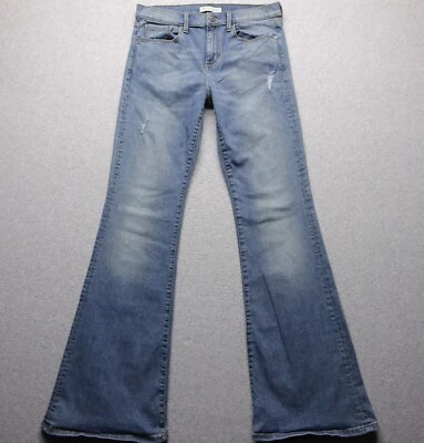 Pantalones de mezclilla Banana Republic Flare Leg Amsterdam azules desgastados para mujer talla 29 Foto 1 de 4