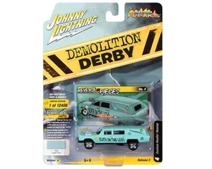 Johnny Lightning 1:64 Custom Haulin Hearse (Demolition Derby) Green JLSP180B-4E - Picture 1 of 1
