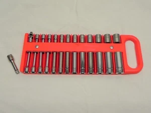 Snap-On 27 Pc 1/4'' Dr 6 Pt Metric Shallow/Deep Flank Drive Socket Set (Orange) - Bild 1 von 16