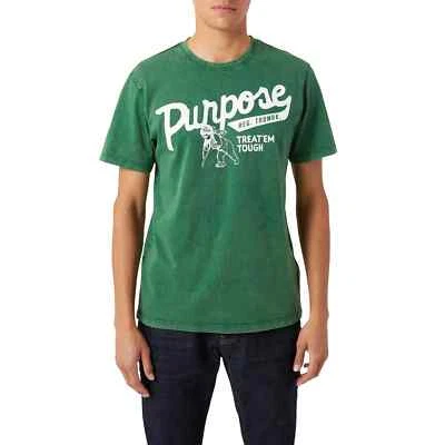 PRPS Banner Men's Graphic Logo Tee T-Shirt in Dill Green Authentic NEW L - Image 1 of 4